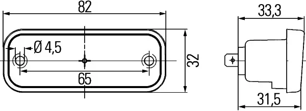 OUTLINE MARKER LAMP WHITE            2XS Hella 