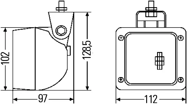 WORK LAMP NA 180GR MG24 DT UB        1GA Hella 
