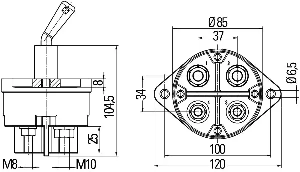 BATTERY SWITCH                       6EK Hella 