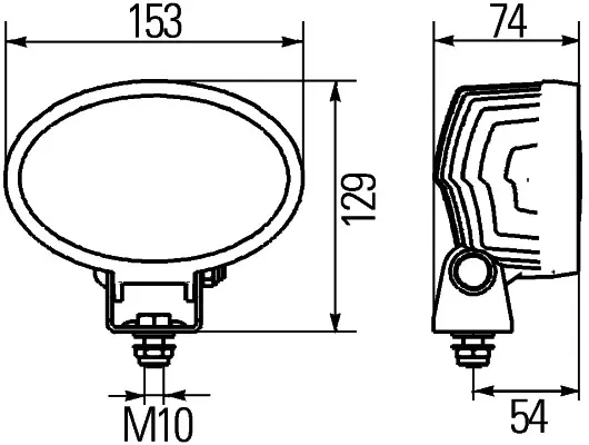 Hovedlampe Høyre Hella 
