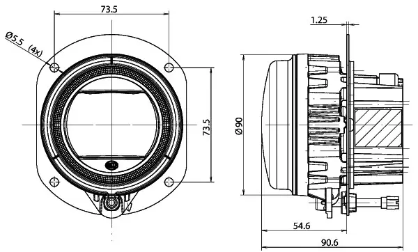 HEADLAMP DE-ZN DRL PO MD12/24        1N0 Hella 