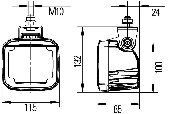 LED Ultra Beam m/DT kontakt hengende Hella 