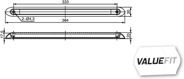led høytmontert stop-lys 24v Hella 
