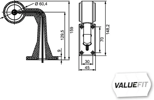 LED Gummiarmslykt 10-30v 8led ValueFit V Hella 