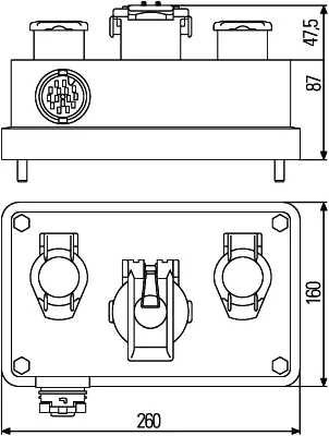 JUNCTION BOX 7N/7S/15 EC             8JE Hella 