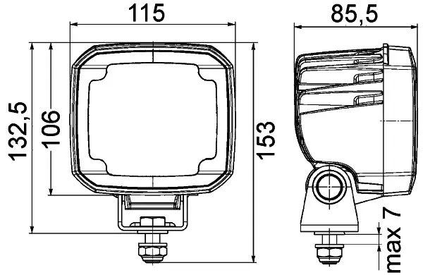 Ultra Beam LED GenII arb.lys 4000Lm nær Hella 