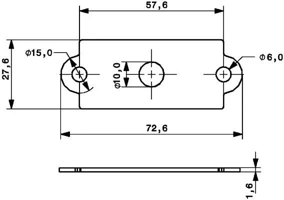 GASKET RECT. 72MM X 27MM    SET      9GD Hella 
