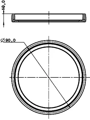 90mm Monteringsring Hella 