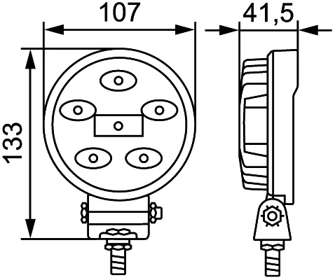 WORKLAMP NA 0GRMD12-24 LT R107VF     1G0 Hella 