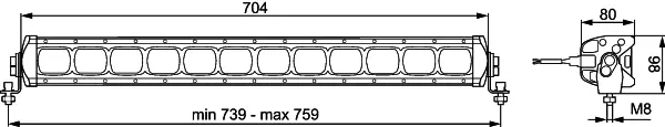 Led Bar ValueFit arb.lys 5500lm Hella 