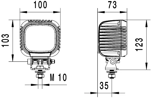 Arbeidslys S3000 LED 3000Lm Nær Hella 