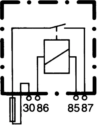 NORMALLY OPEN RELAY 12V              4RA Hella 