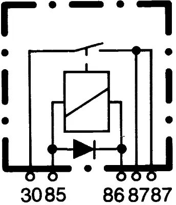 RELAY NORMALLY OPEN 12V              4RA Hella 