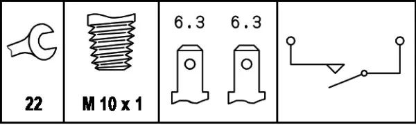 BREAK/STOPLIGHT SWITCH               6DL Hella 