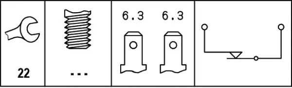BREAK/STOPLIGHT SWITCH               6DF Hella 
