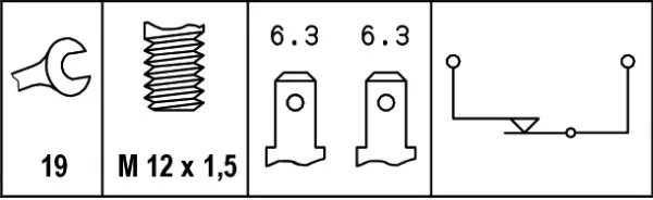 BREAK/STOPLIGHT SWITCH               6DF Hella 