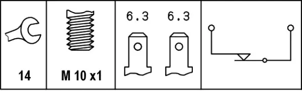 BREAK/STOPLIGHT SWITCH               6DF Hella 