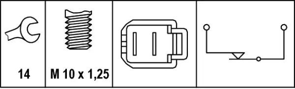 BREAK/STOPLIGHT SWITCH               6DF Hella 