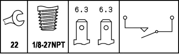BREAK/STOPLIGHT SWITCH               6DF Hella 