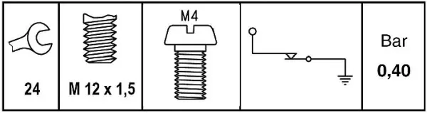 OIL PRESSURE SWITCH                  6ZL Hella 