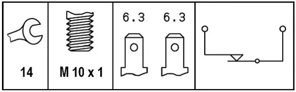 BREAK/STOPLIGHT SWITCH               6DD Hella 