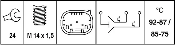 TEMPERATURE SWITCH                   6ZT Hella 