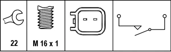 REVERSING LIGHT SWITCH               6ZF Hella 