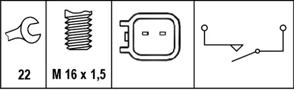 REVERSING LIGHT SWITCH               6ZF Hella 