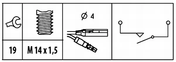 REVERSE-LIGHT SWITCH                 6ZF Hella 