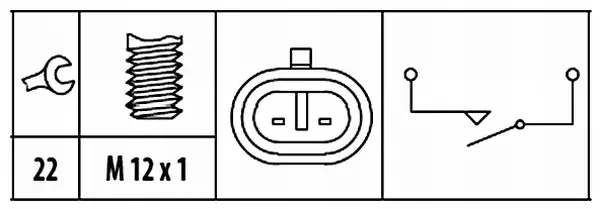 REVERSE-LIGHT SWITCH                 6ZF Hella 