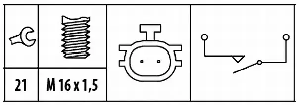 REVERSE-LIGHT SWITCH                 6ZF Hella 