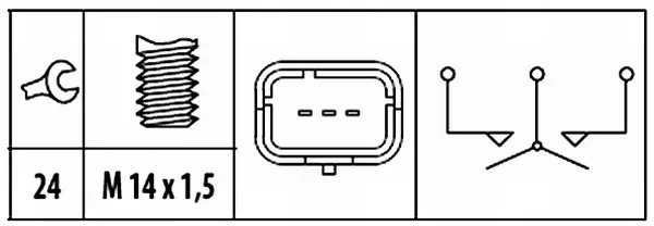 REVERSE-LIGHT SWITCH                 6ZF Hella 