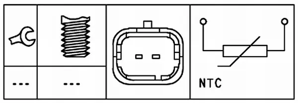 COOLANT TEMPERATURE-SENDER UNIT      6PT Hella 