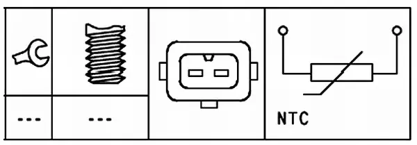 COOLANT TEMPERATURE-SENDER UNIT      6PT Hella 