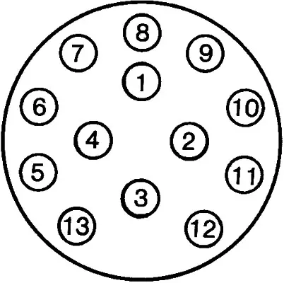 13-pol plastkontakt ISO 11446 Hella 