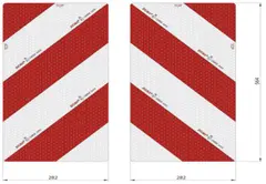 Breddemarkeringsskilt Par 564x282 Alu Bicma