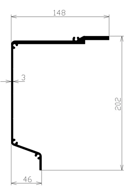 Lysbjelke 250cm Hytrans 
