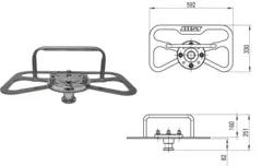 Slitasjemåler /  Tolk svingskive 2" Jost