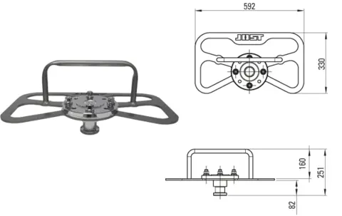 Slitasjemåler /  Tolk svingskive 2" Jost