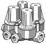 Four Circuit Prot. Valve Knorr-Bremse 