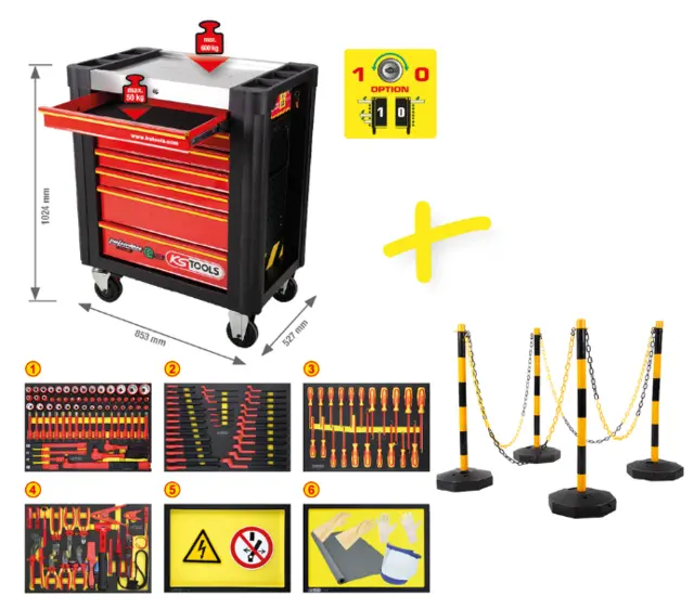 PERFORMANCEplus verkstedvogn e10 KS-Tools 