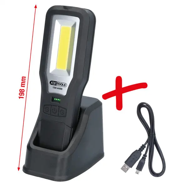 Håndlampe Vinklingsbar 550 Lumen Ks Tools 