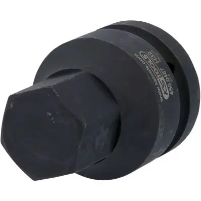 1" Impact bit socket hexagon, short, 32m m 