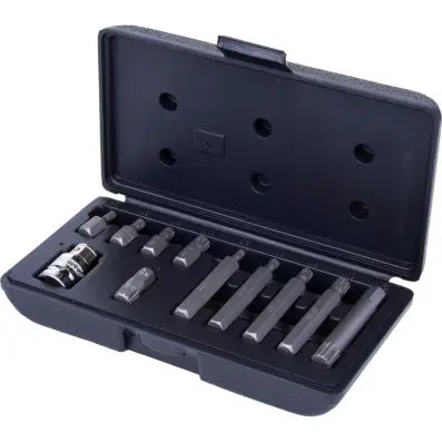 10mm Bit set, 11 pcs, spline XZN 