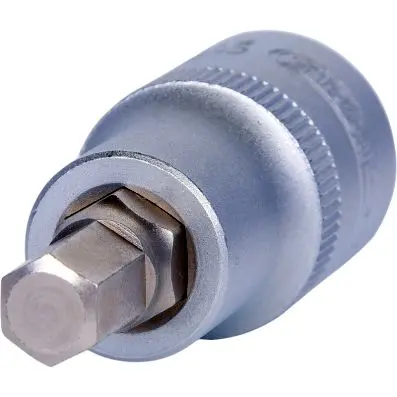 1/2" Bit socket hexagon, short, 8mm 