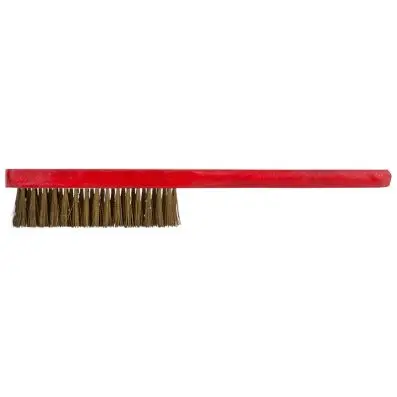 BRONZEplus Hand brush, tin bronze wire, crimped, 3 rows 