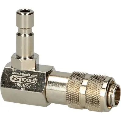 Cooling system bayonet adapter, 90° angl ed 