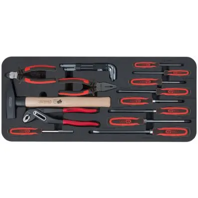 TOOLBOX pliers and combination wrench se t, 21 pcs. 