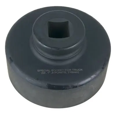 1" axle nut socket, 8 point, short, 110 mm 