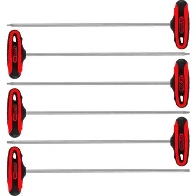 T-handle Torx key wrench set, 6 pcs 